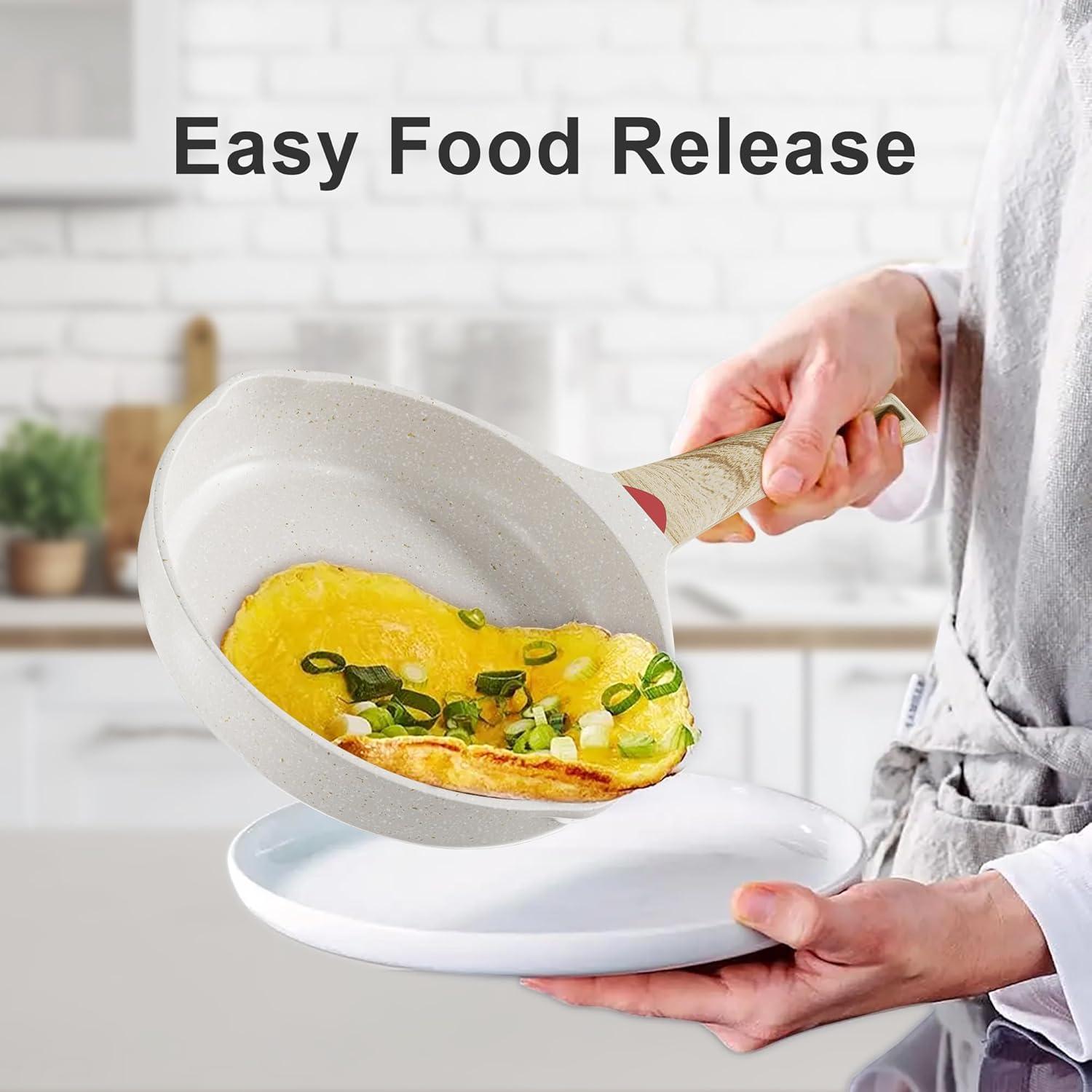 Sartén Antiadherente Caannasweis 3 Pcs Beige Granito