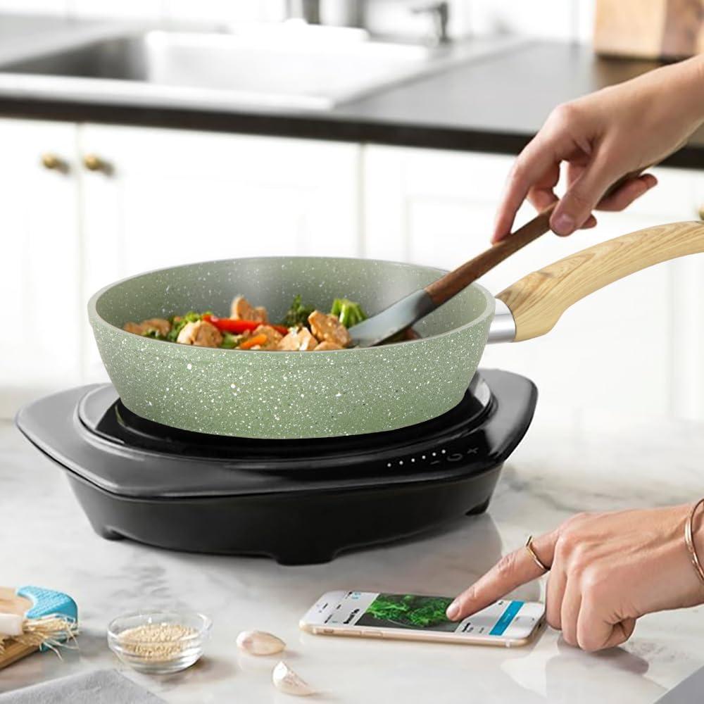 Juego de Ollas y Sartenes DishDelight 12 Piezas Antiadherente