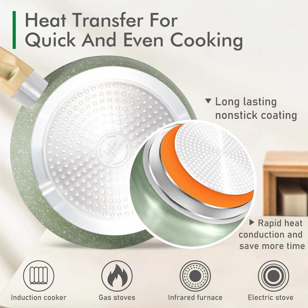 Juego de Ollas y Sartenes DishDelight 12 Piezas Antiadherente