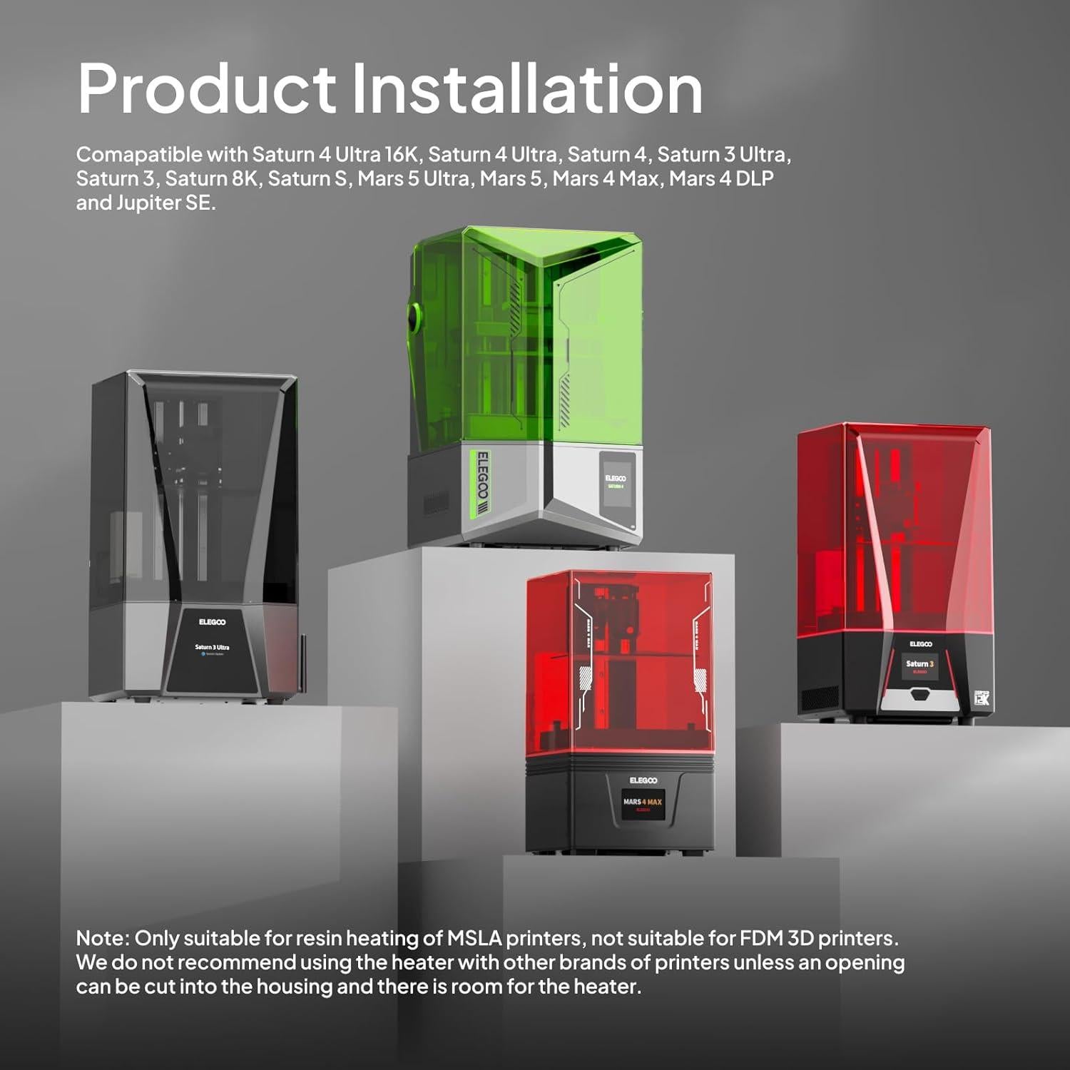 Calentador Mini Inteligente ELEGOO para Impresora 3D 1,27kg