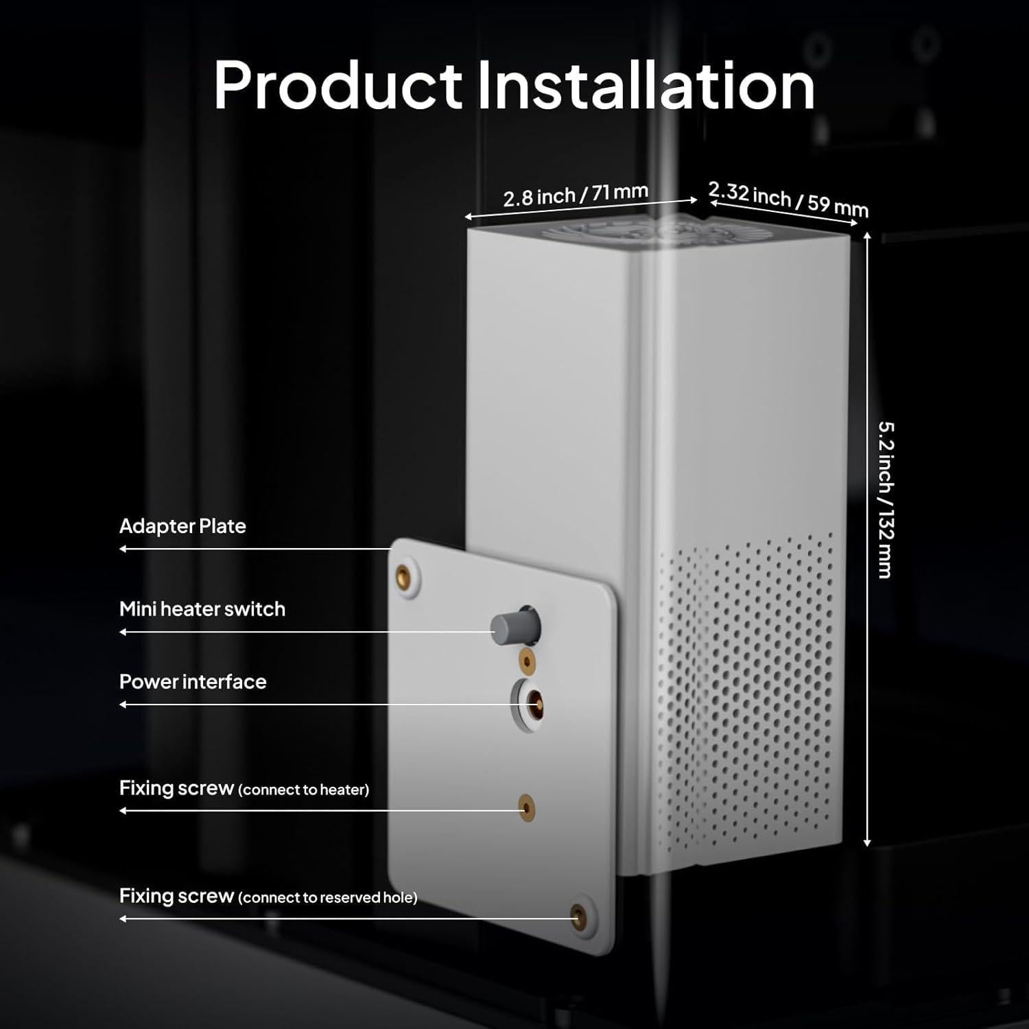 Calentador Mini Inteligente ELEGOO para Impresora 3D 1,27kg