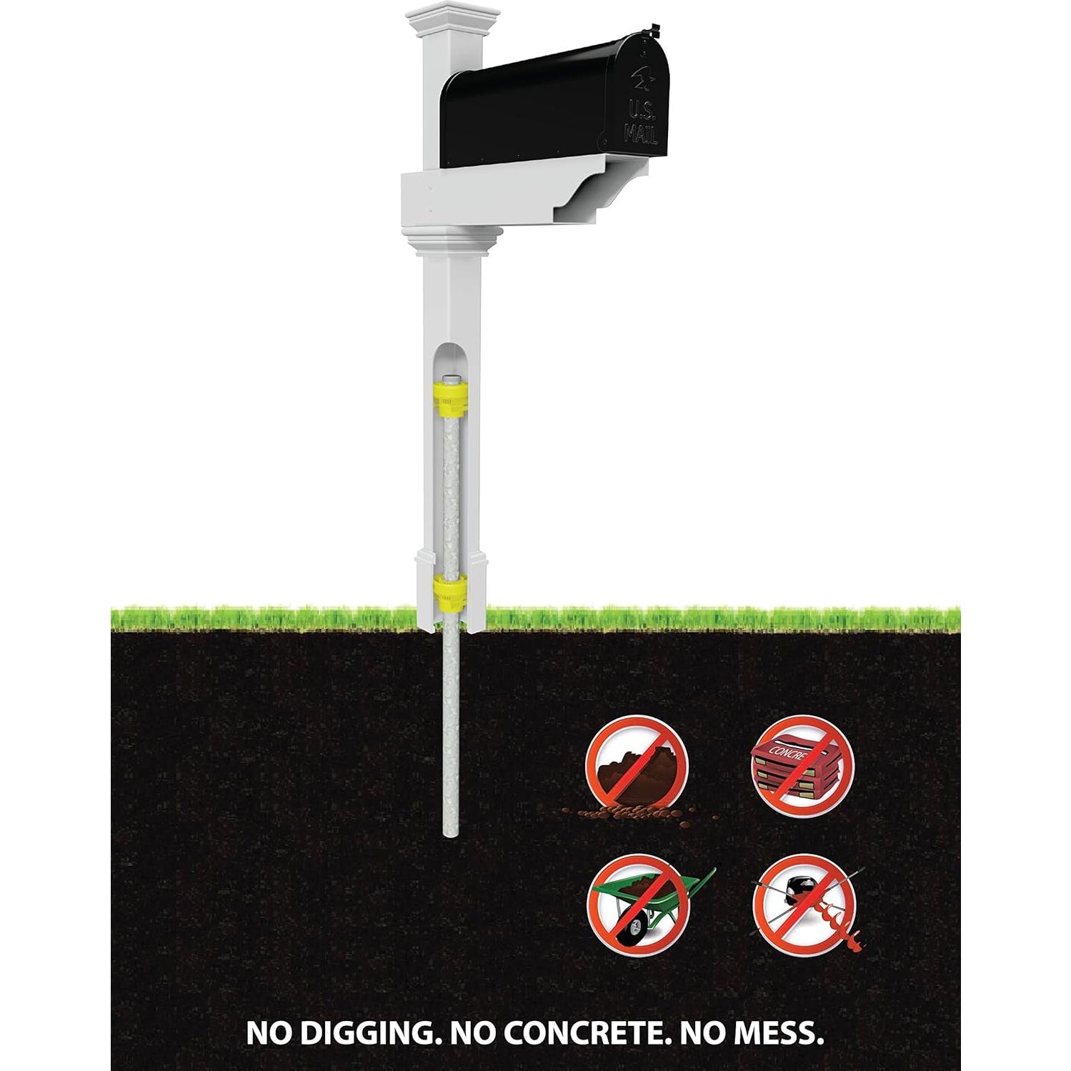 Poste de Buzón Zippity Outdoor Products ZP19013 Blanco