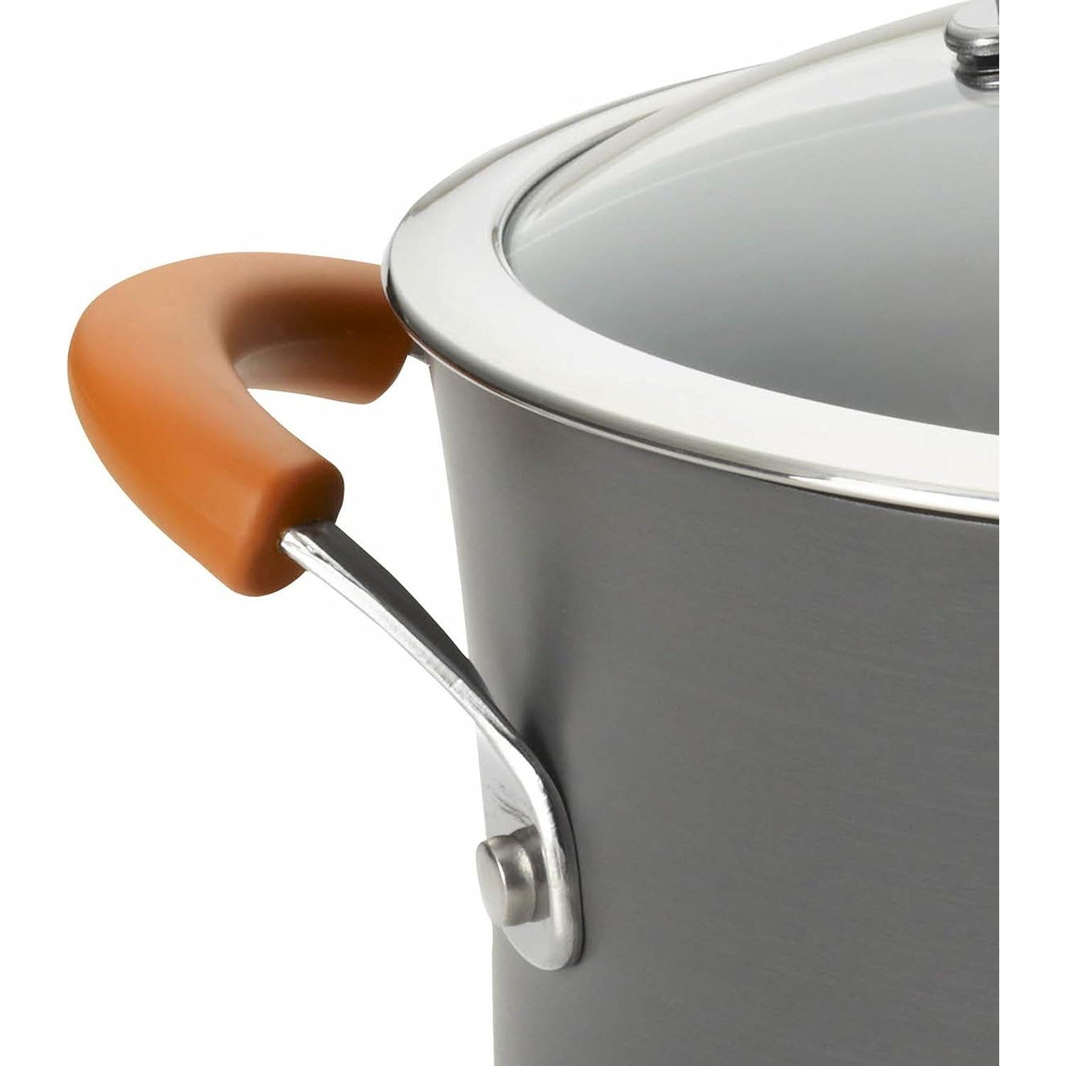 Juego de Utensilios de Cocina Rachael Ray 10 Piezas Gris Naranja