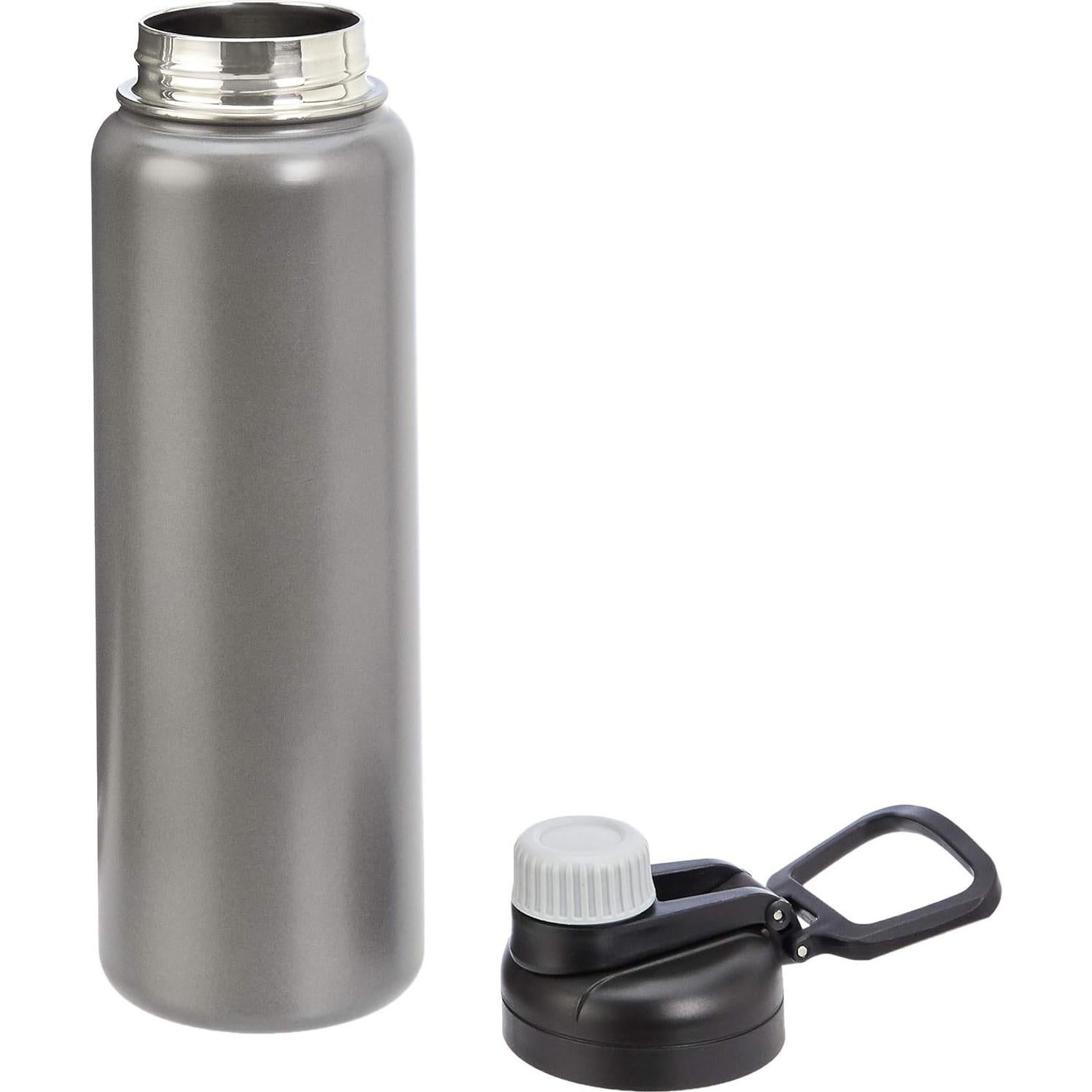 Botella de Agua Aislada Amazon Basics 890 ml Acero Inoxidable