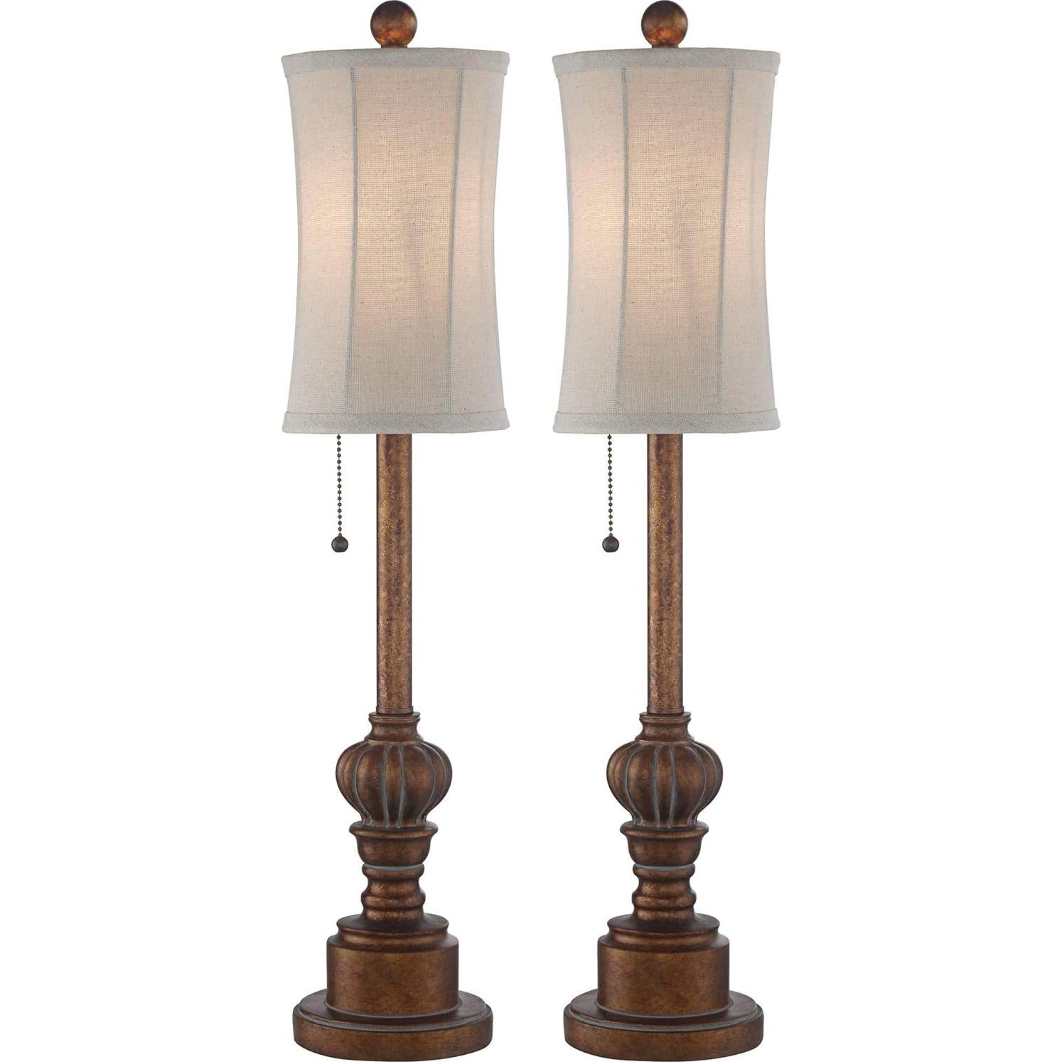 Conjunto de 2 Lámparas de Mesa Buffet Regency Hill 71 cm