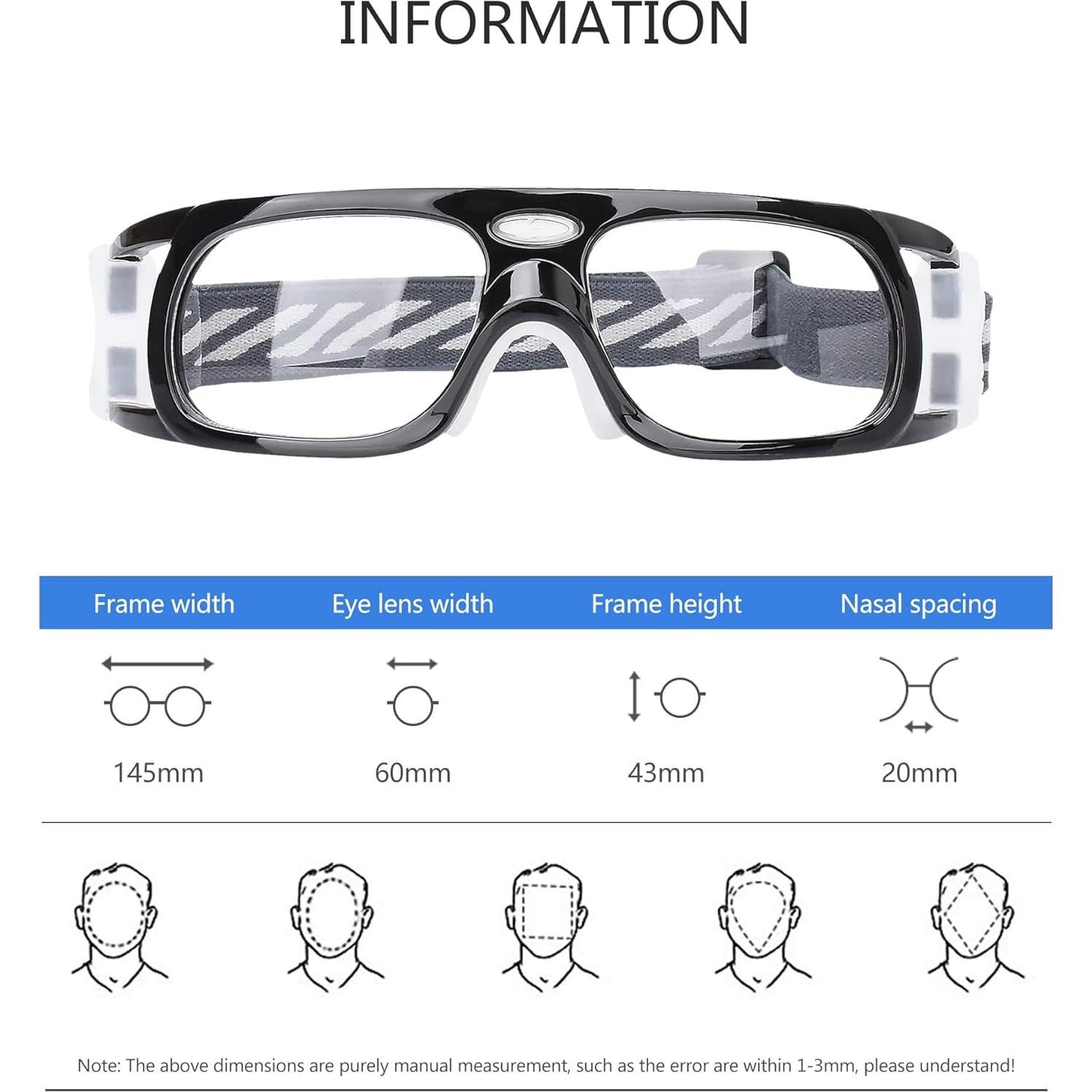 Gafas deportivas SooGree para baloncesto y fútbol con lentes reemplazables