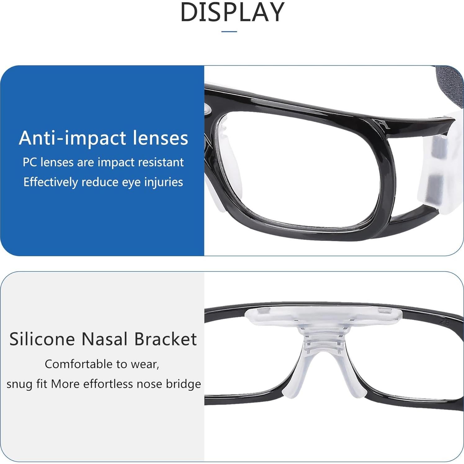 Gafas deportivas SooGree para baloncesto y fútbol con lentes reemplazables