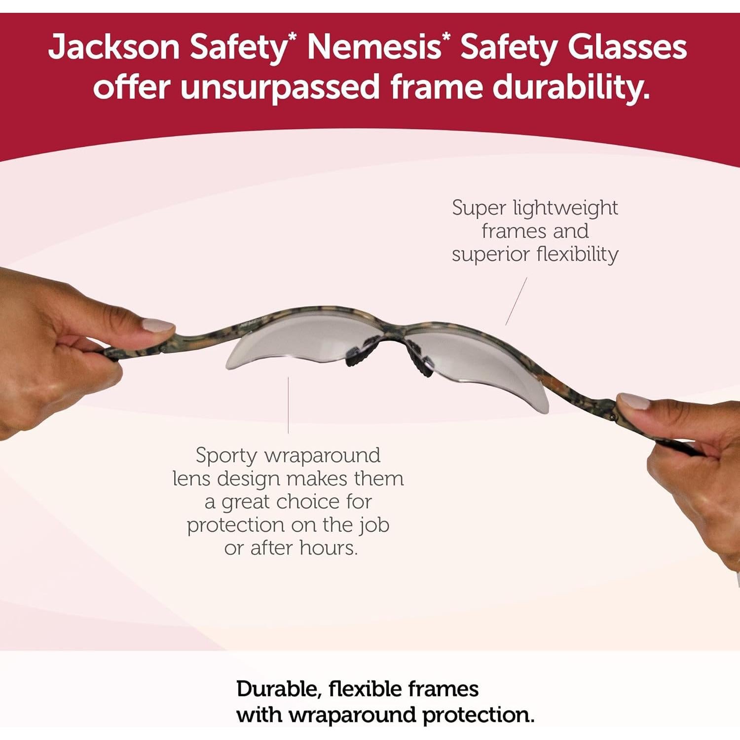 Gafas de Seguridad KleenGuard V60 Nemesis +1.0 Dioptrías Marco Negro