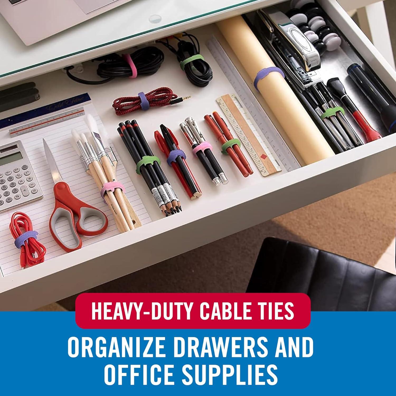 Sujetadores de Cables VELCRO Marca ONE-WRAP 60 Piezas 20,32 cm