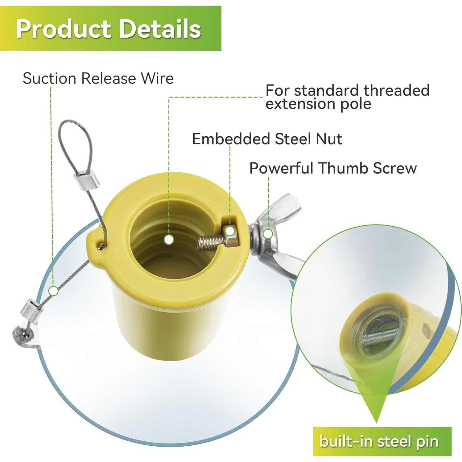 Cambiador de Bombillas Dreyoo con Ventosa para Techos Altos