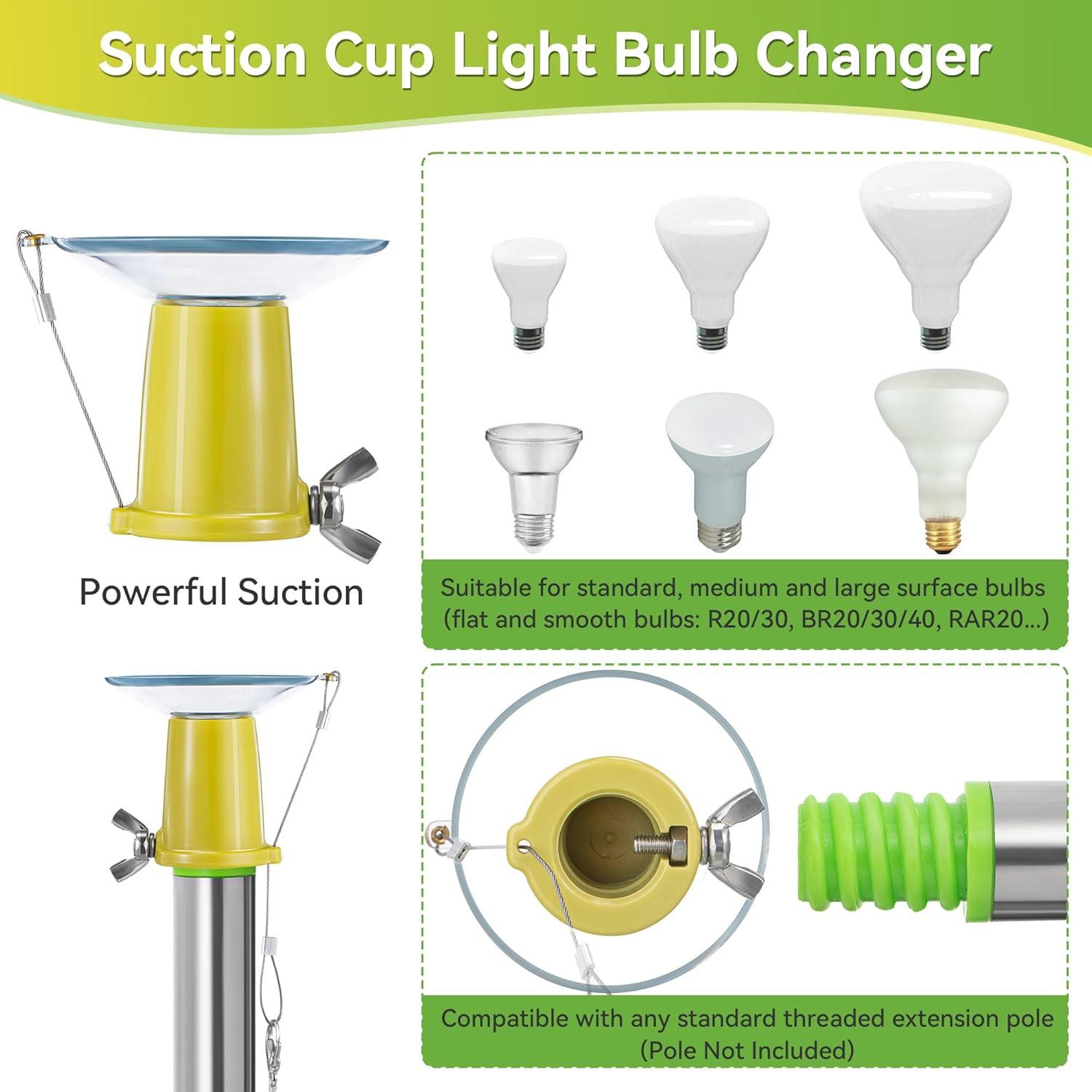 Cambiador de Bombillas Dreyoo con Ventosa para Techos Altos