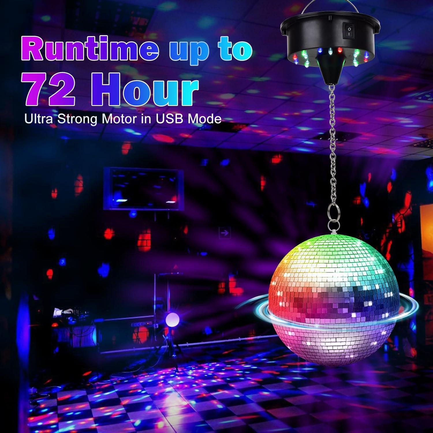 Bola de Espejos con Motor TAIKUU 6" a 12" Ajustable