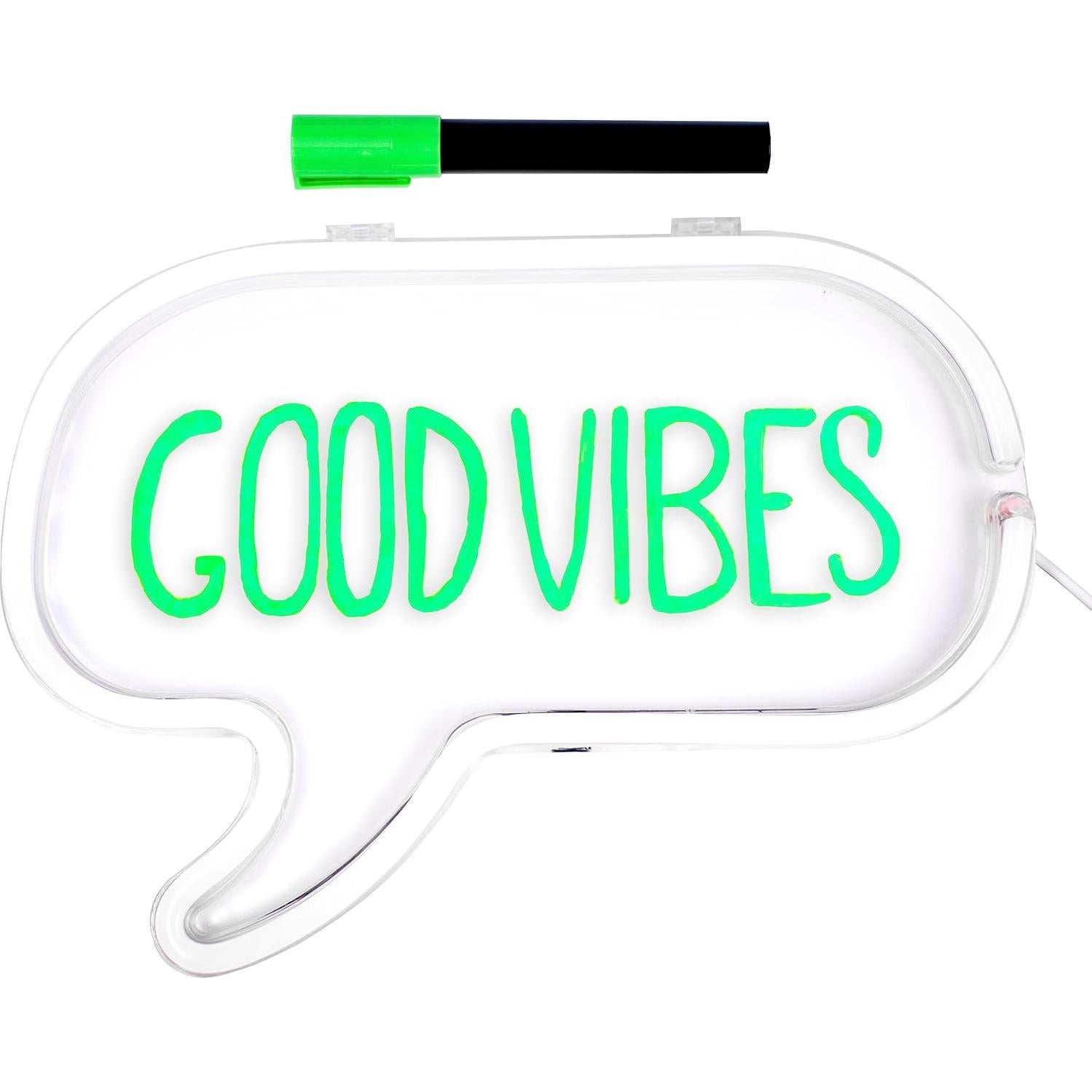 Marco de Luz de Burbuja de Diálogo Neón Fizz Creations 30.99x23.11cm