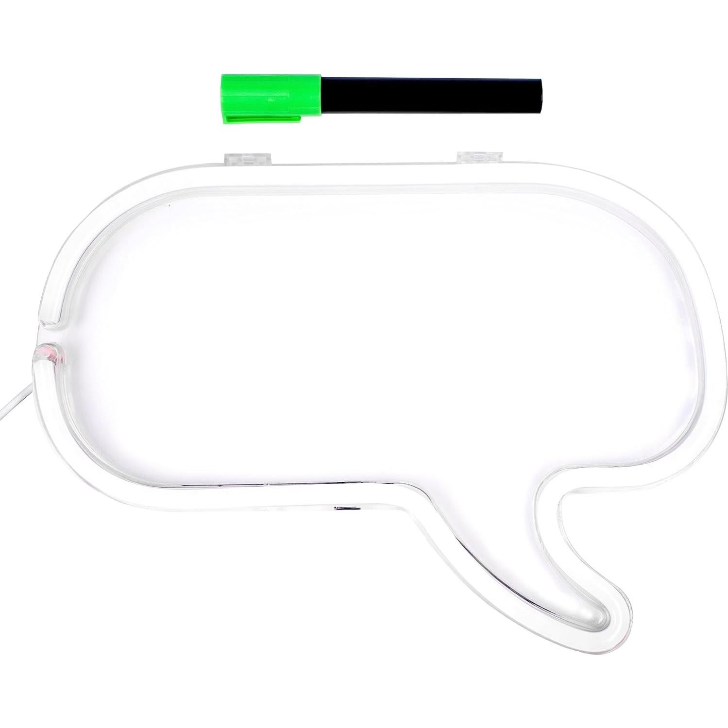 Marco de Luz de Burbuja de Diálogo Neón Fizz Creations 30.99x23.11cm