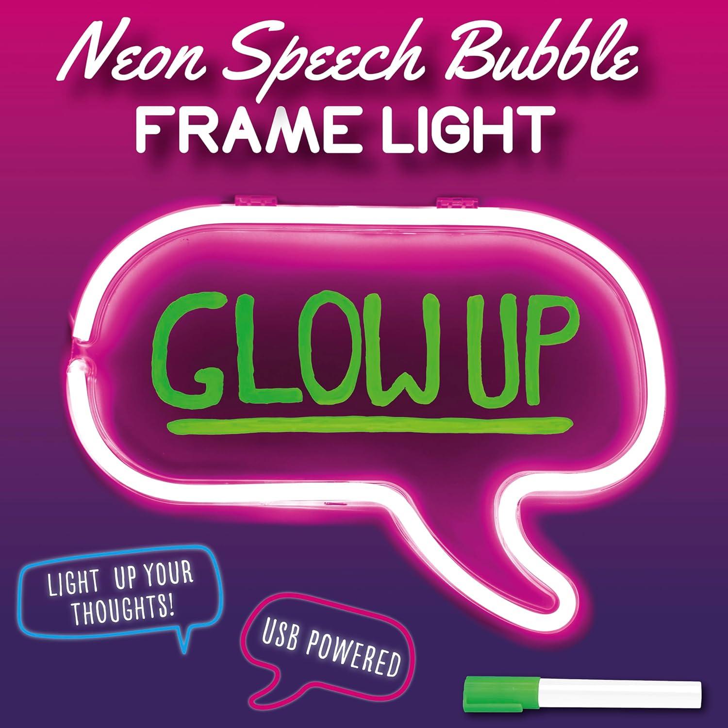 Marco de Luz de Burbuja de Diálogo Neón Fizz Creations 30.99x23.11cm