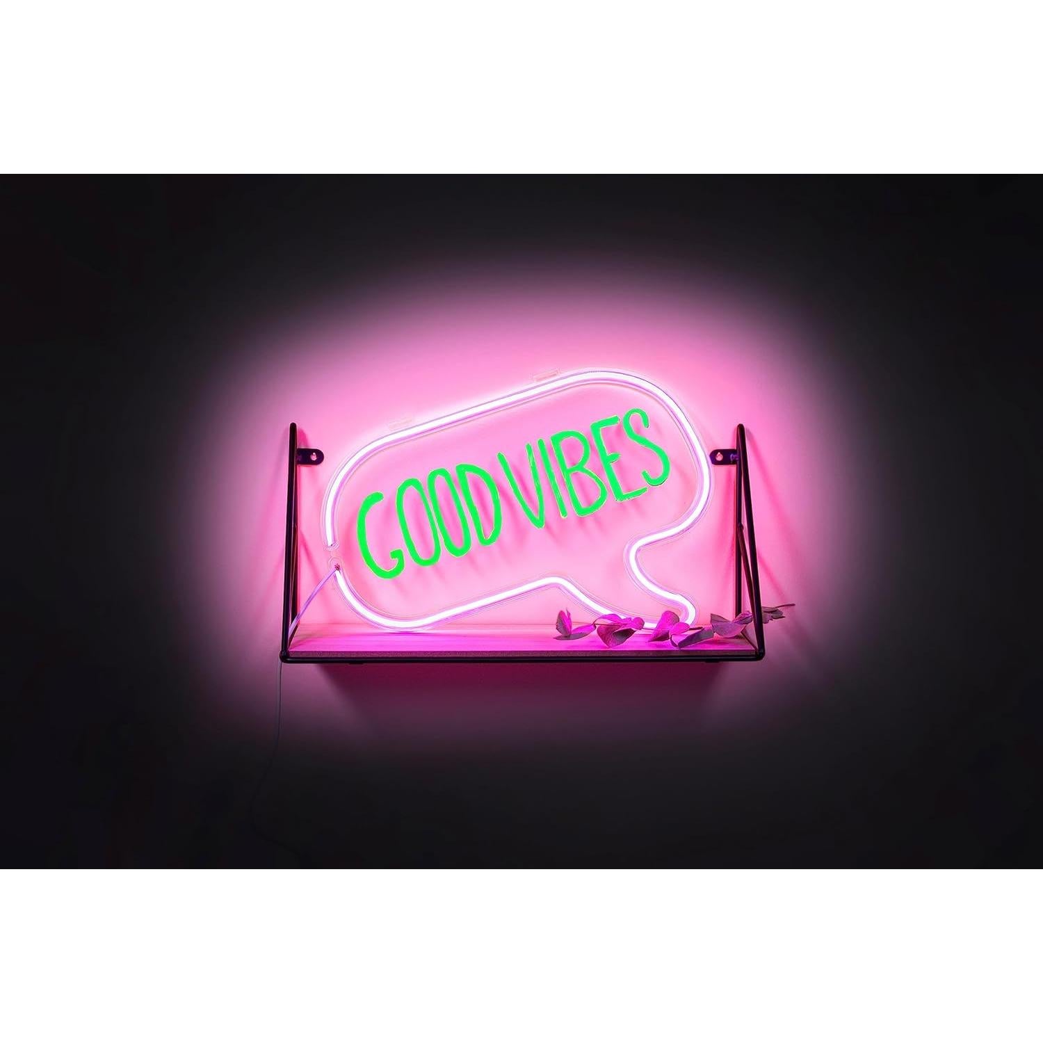 Marco de Luz de Burbuja de Diálogo Neón Fizz Creations 30.99x23.11cm