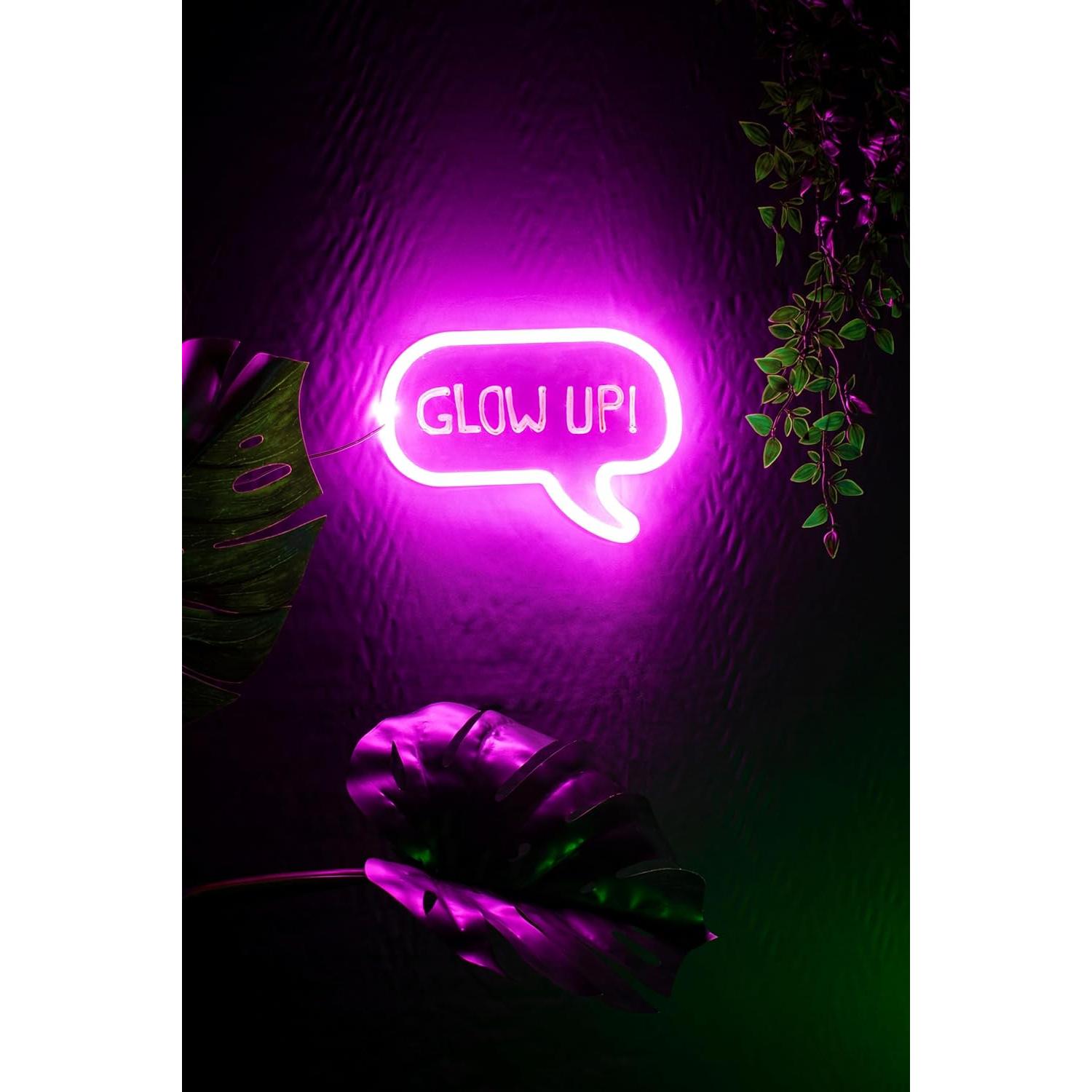 Marco de Luz de Burbuja de Diálogo Neón Fizz Creations 30.99x23.11cm