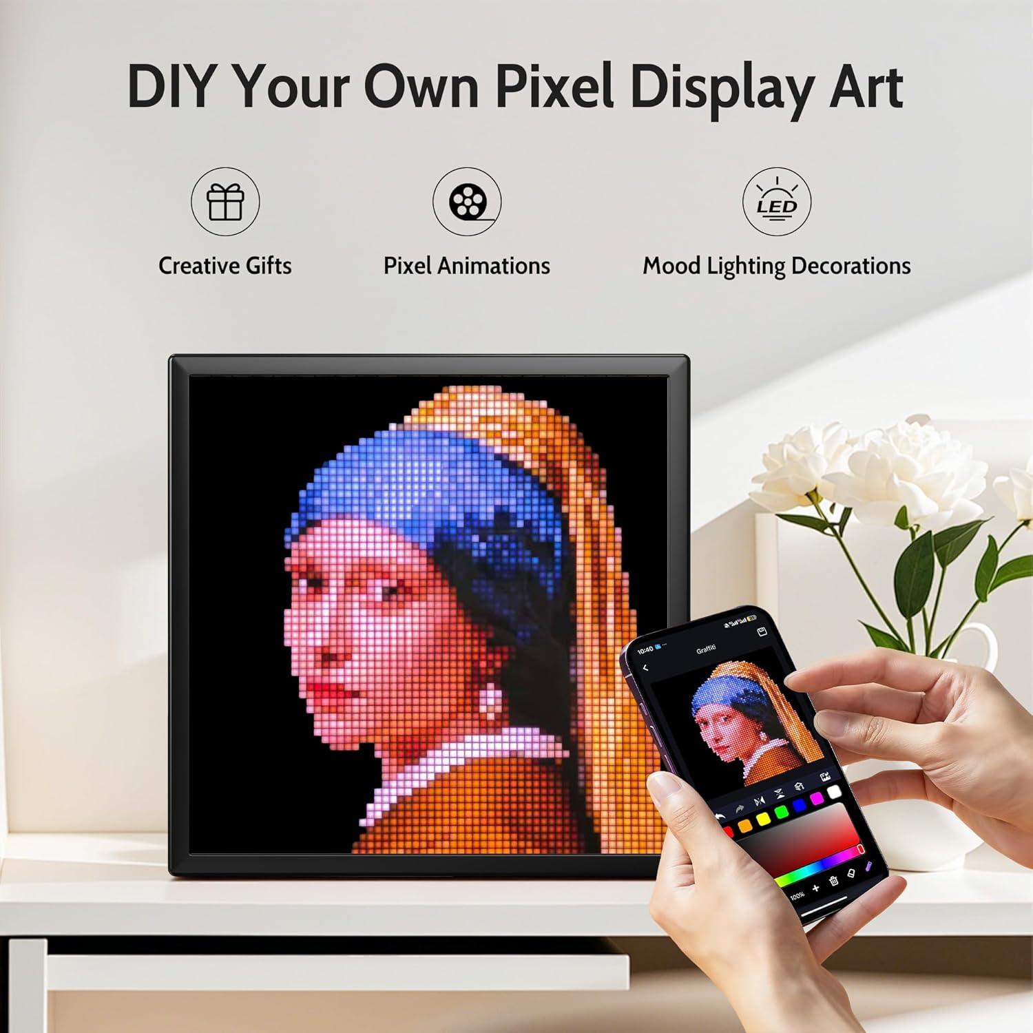 Marco Digital Programable LSYE 64x64, Pantalla Pixel 25.9 cm