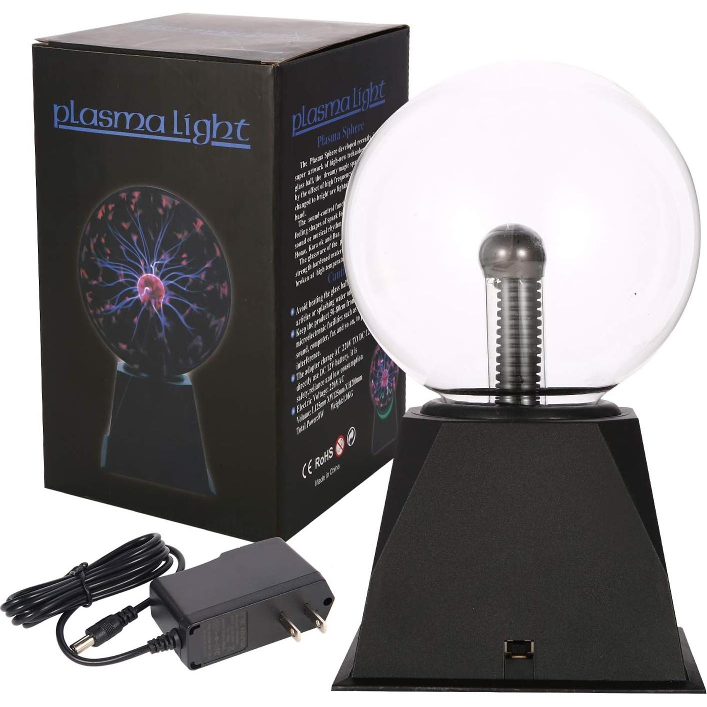 Lámpara de Plasma Gresus 12.7 cm Interactiva Tacto y Sonido