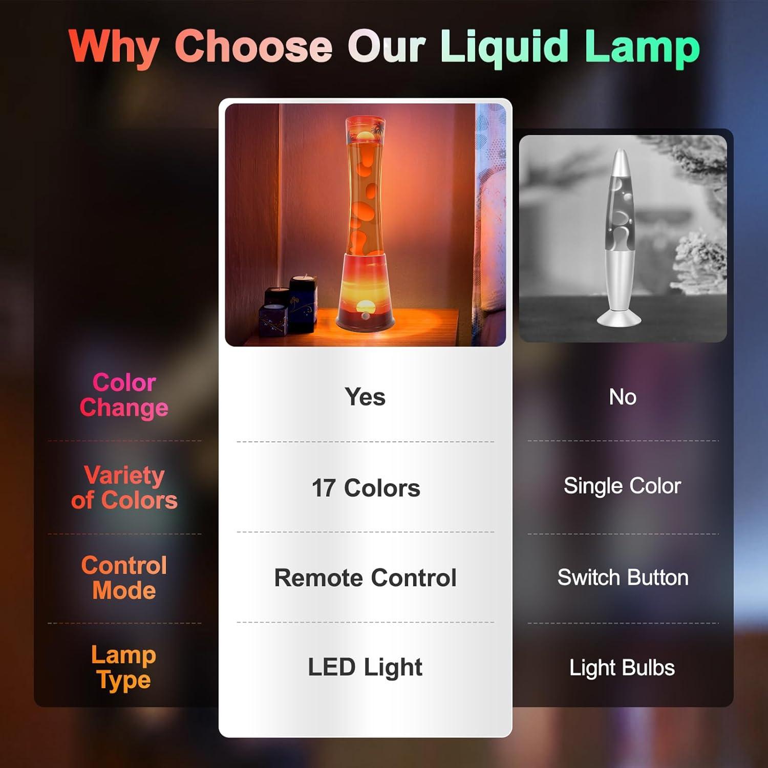 Lámpara de Movimiento LED KIKILIVE 39.4cm 17 Colores Control Remoto