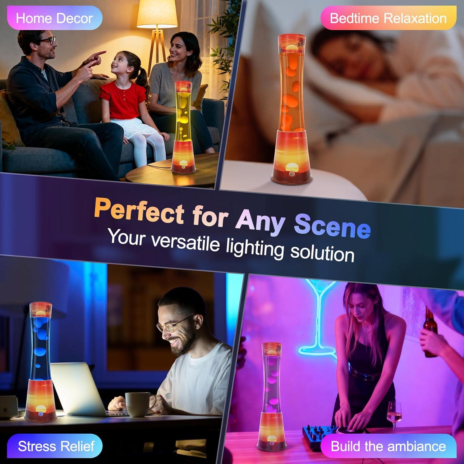 Lámpara de Movimiento LED KIKILIVE 39.4cm 17 Colores Control Remoto