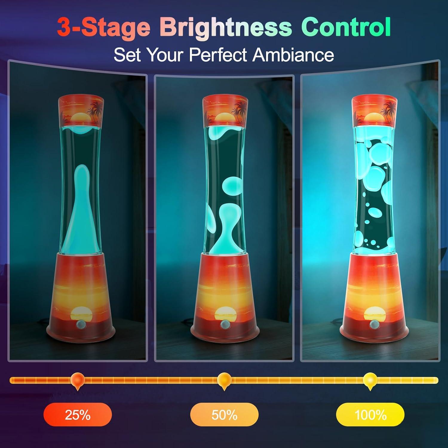 Lámpara de Movimiento LED KIKILIVE 39.4cm 17 Colores Control Remoto