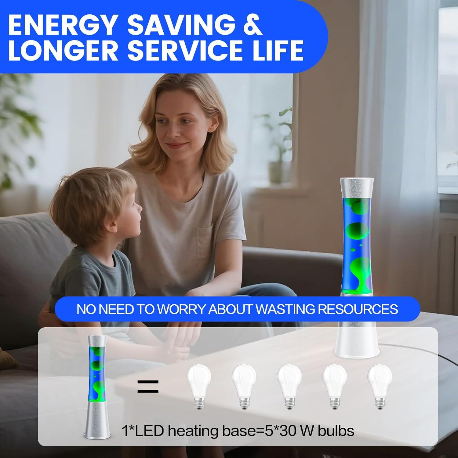Lámpara de Movimiento Líquido XXMANX 32 cm Azul Luz Nocturna