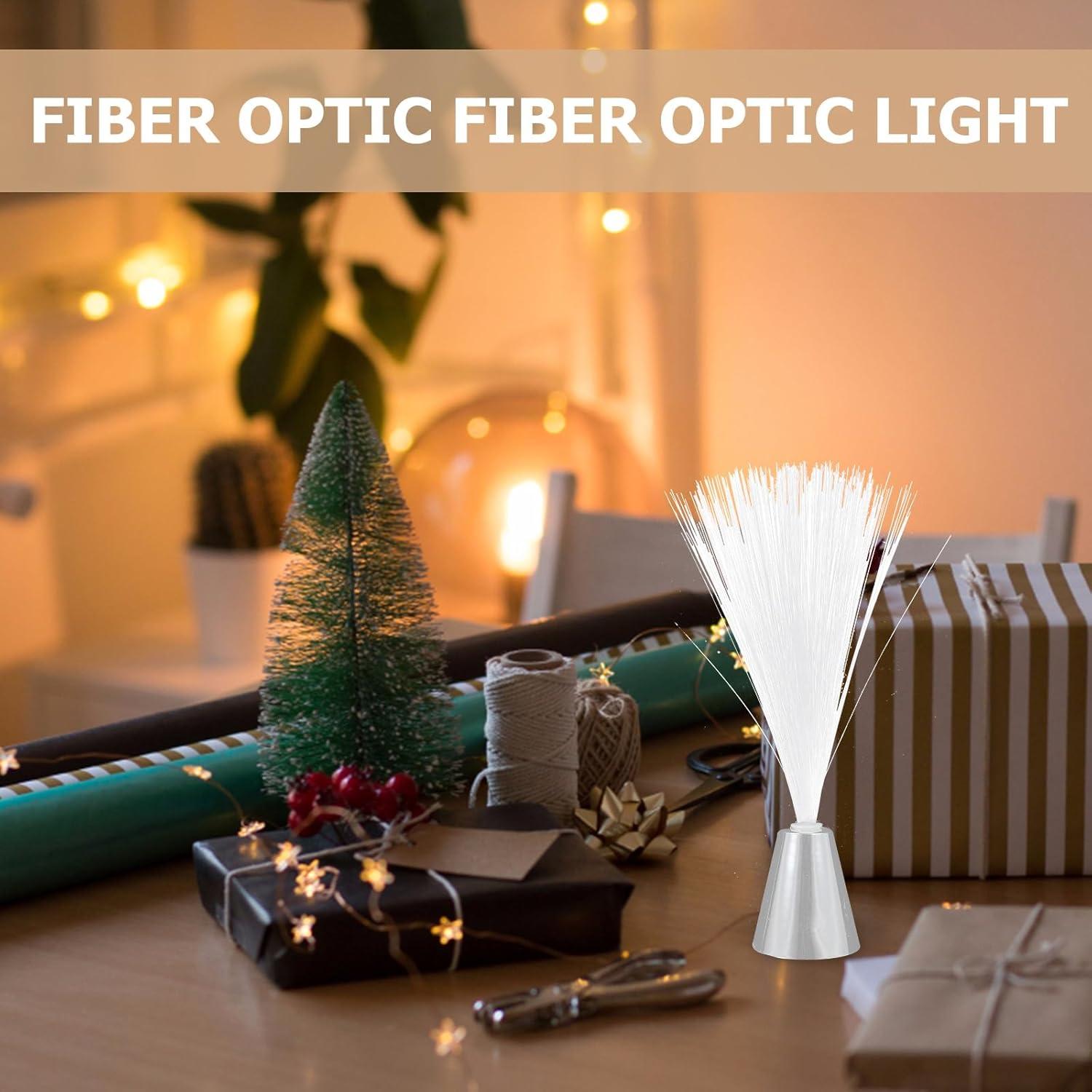 Lámpara de fibra óptica Toyvian - LED colorido con batería