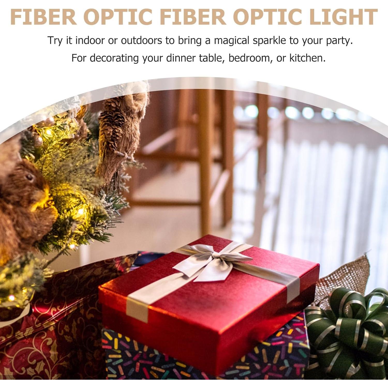 Lámpara de fibra óptica Toyvian - LED colorido con batería