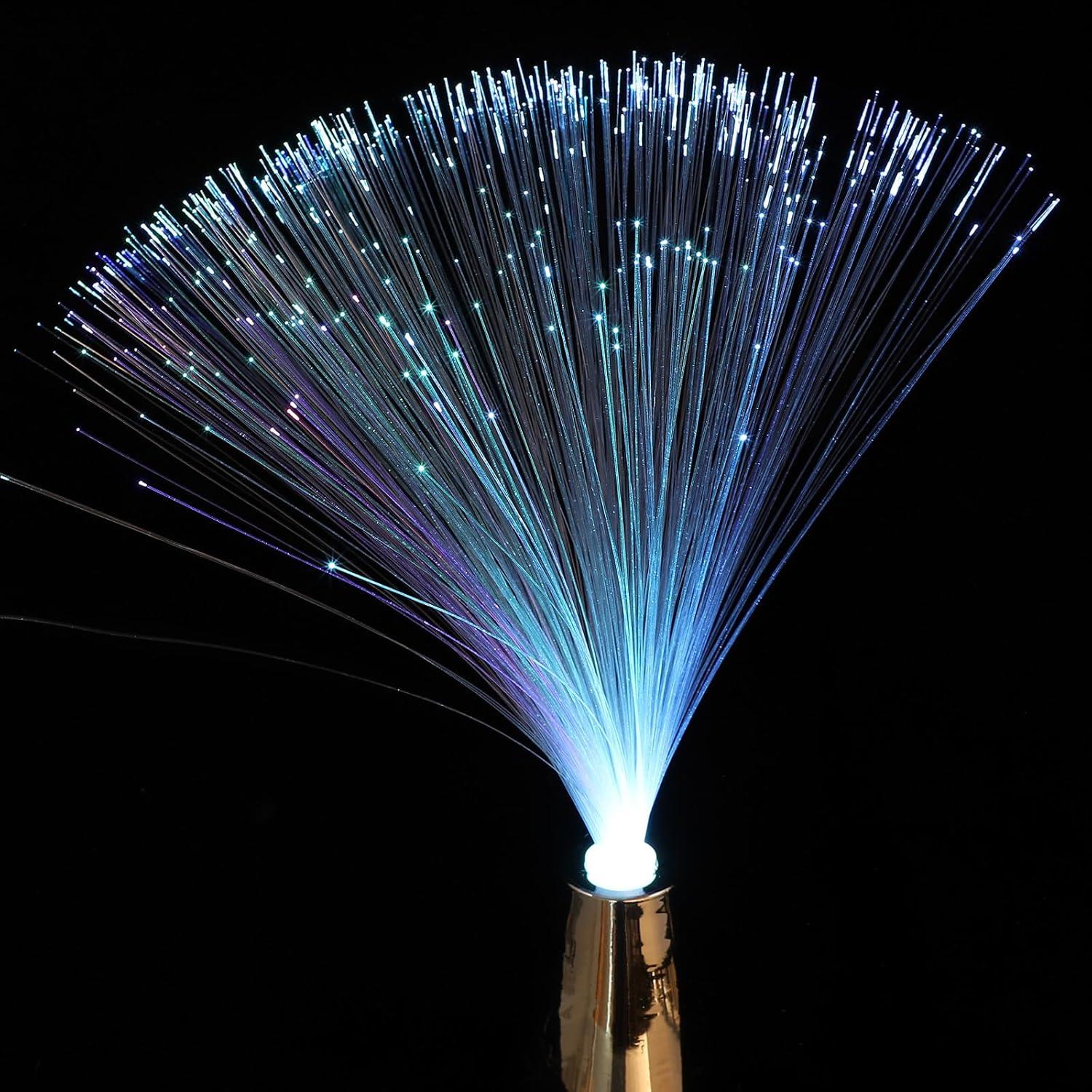 Lámpara de fibra óptica Toyvian - LED colorido con batería