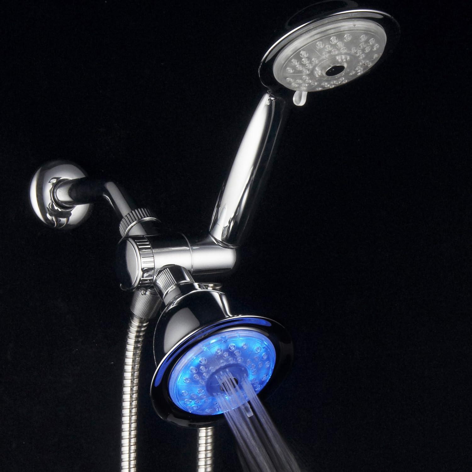 Cabezal de Ducha LED PowerSpa 24 Configuraciones 10.16 cm