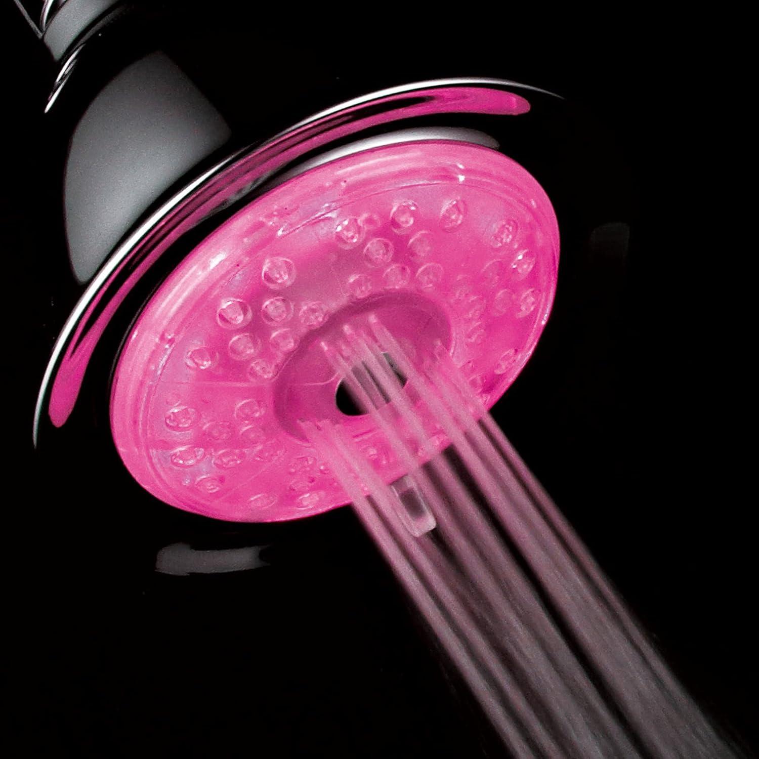 Cabezal de Ducha LED PowerSpa 24 Configuraciones 10.16 cm