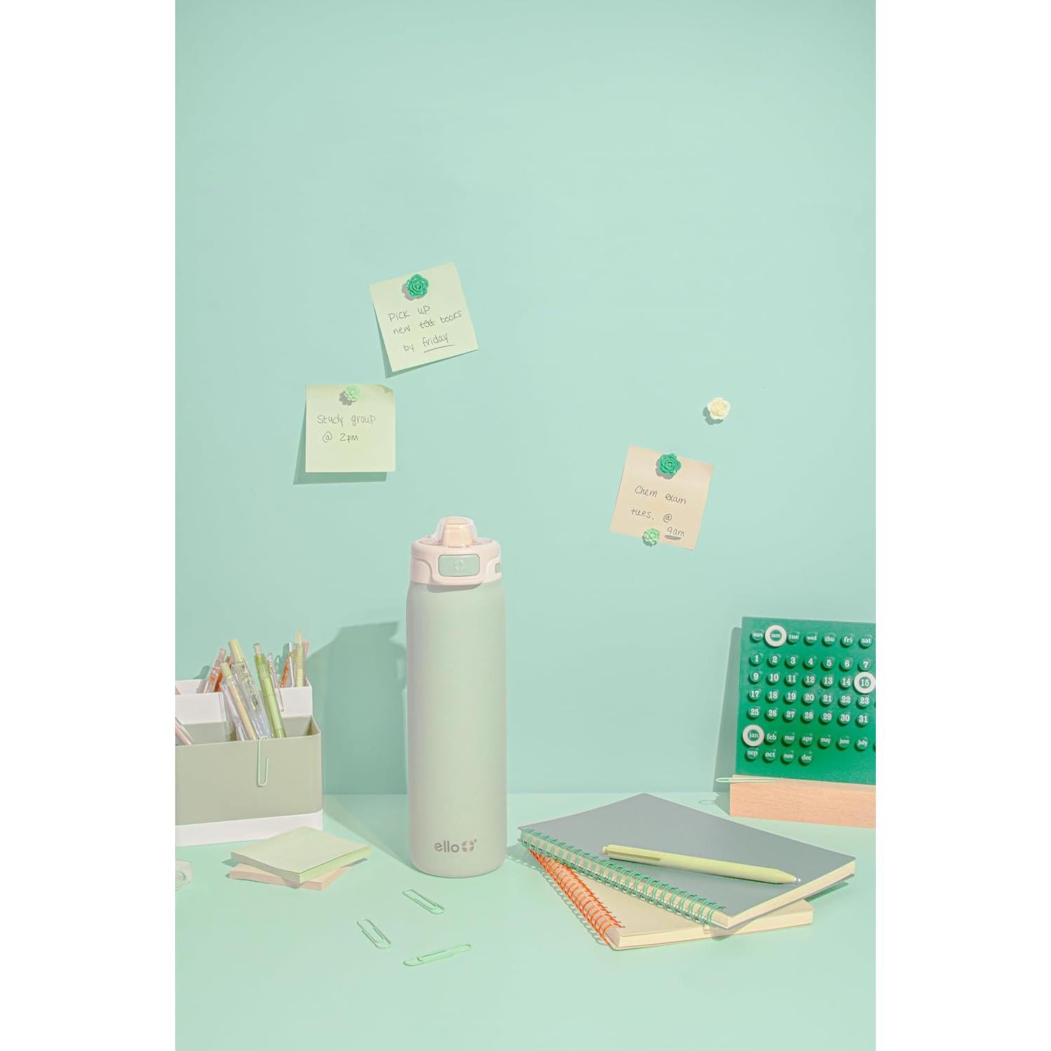 Botella de Agua Ello Pop & Fill 650ml Aislada y a Prueba de Fugas