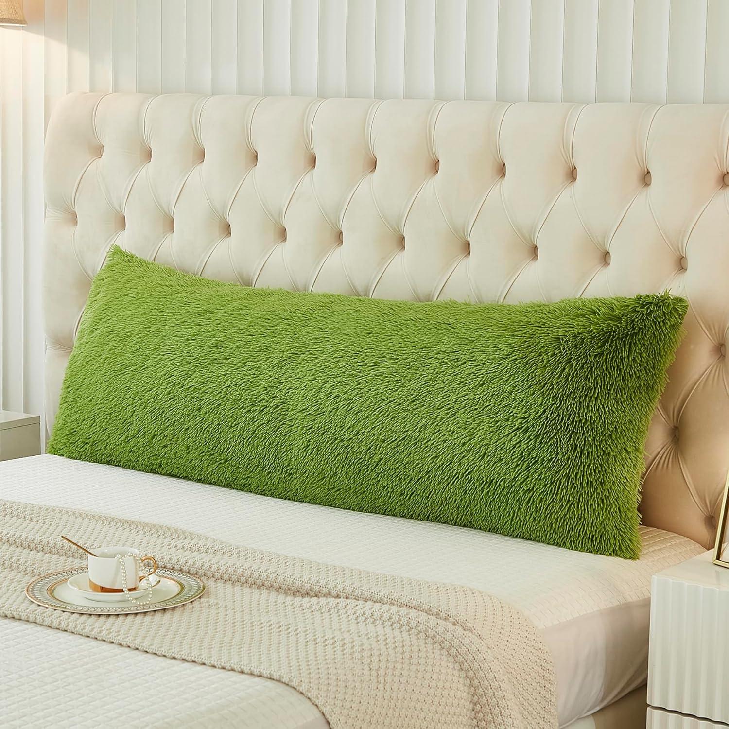 Funda de Almohada Uhamho Grande 137x53.5 cm Verde Manzana