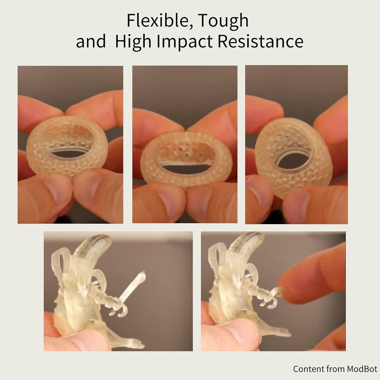 Resina Flexible 405nm Siraya Tech Tenacious 2000g Transparente