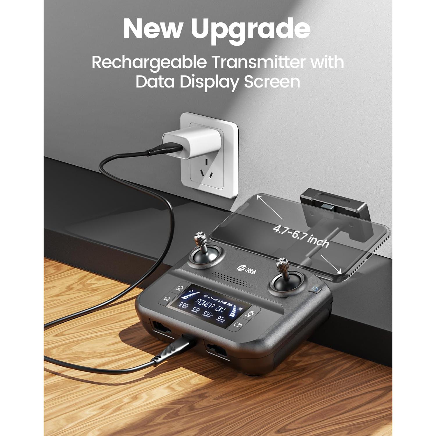 Drone GPS Holy Stone HS600 4K EIS con Gimbal 2 Ejes