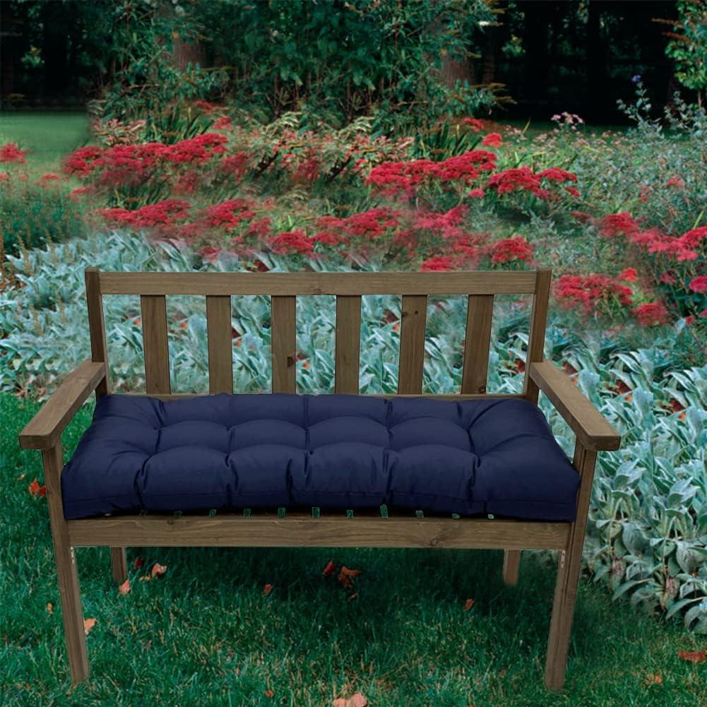 Cojín Impermeable para Banco de Jardín SEAHOME 130x50 cm Marino