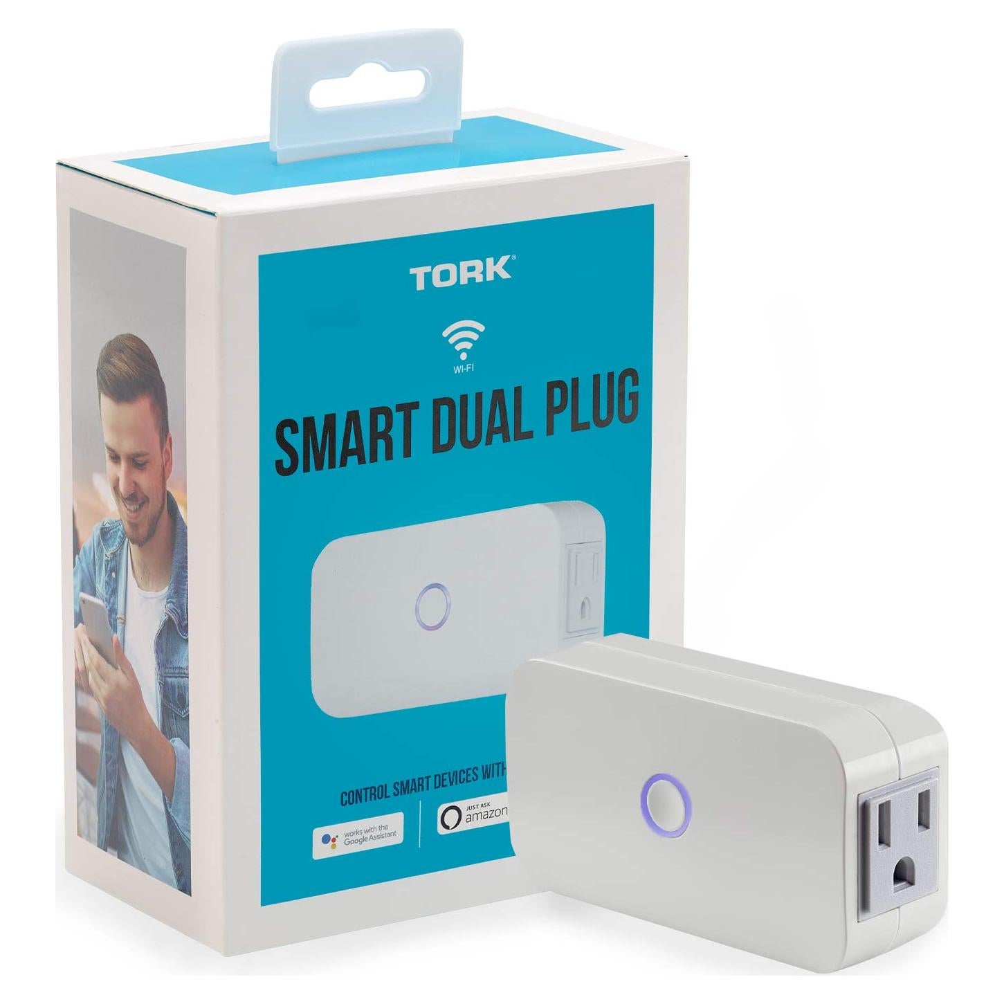 Enchufe Doble Inteligente TORK WFIP2 Wi-Fi 2 Salidas