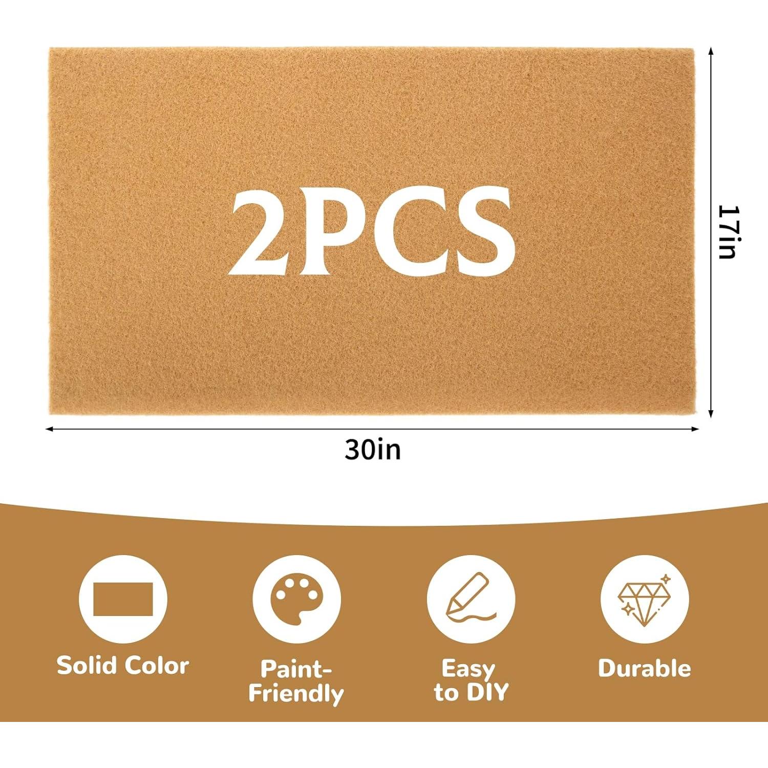 Paquete de 2 Tapetes de Coco AIHSUMC 76x43 cm Antideslizantes