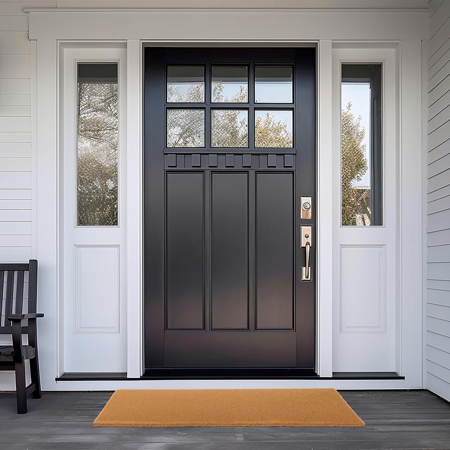 Paquete de 2 Tapetes de Coco AIHSUMC 76x43 cm Antideslizantes