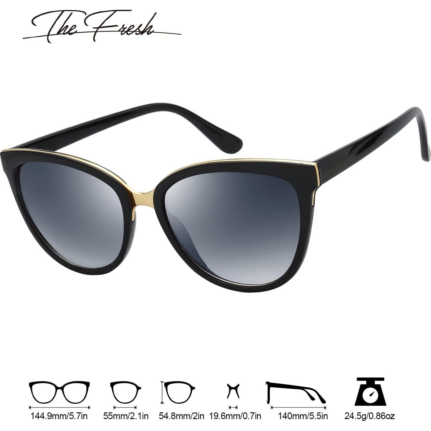 Gafas de Sol Polarizadas Fresco FR17266P para Mujeres - Negro