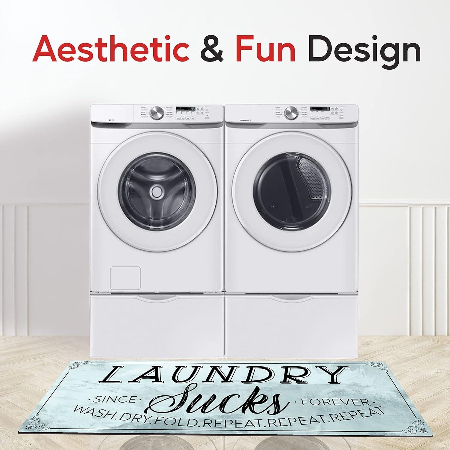 Alfombra antideslizante Tapeera 149.86x50.8 cm para lavandería