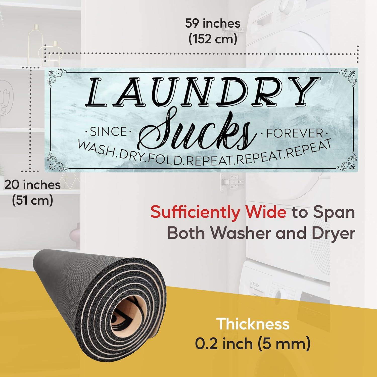 Alfombra antideslizante Tapeera 149.86x50.8 cm para lavandería