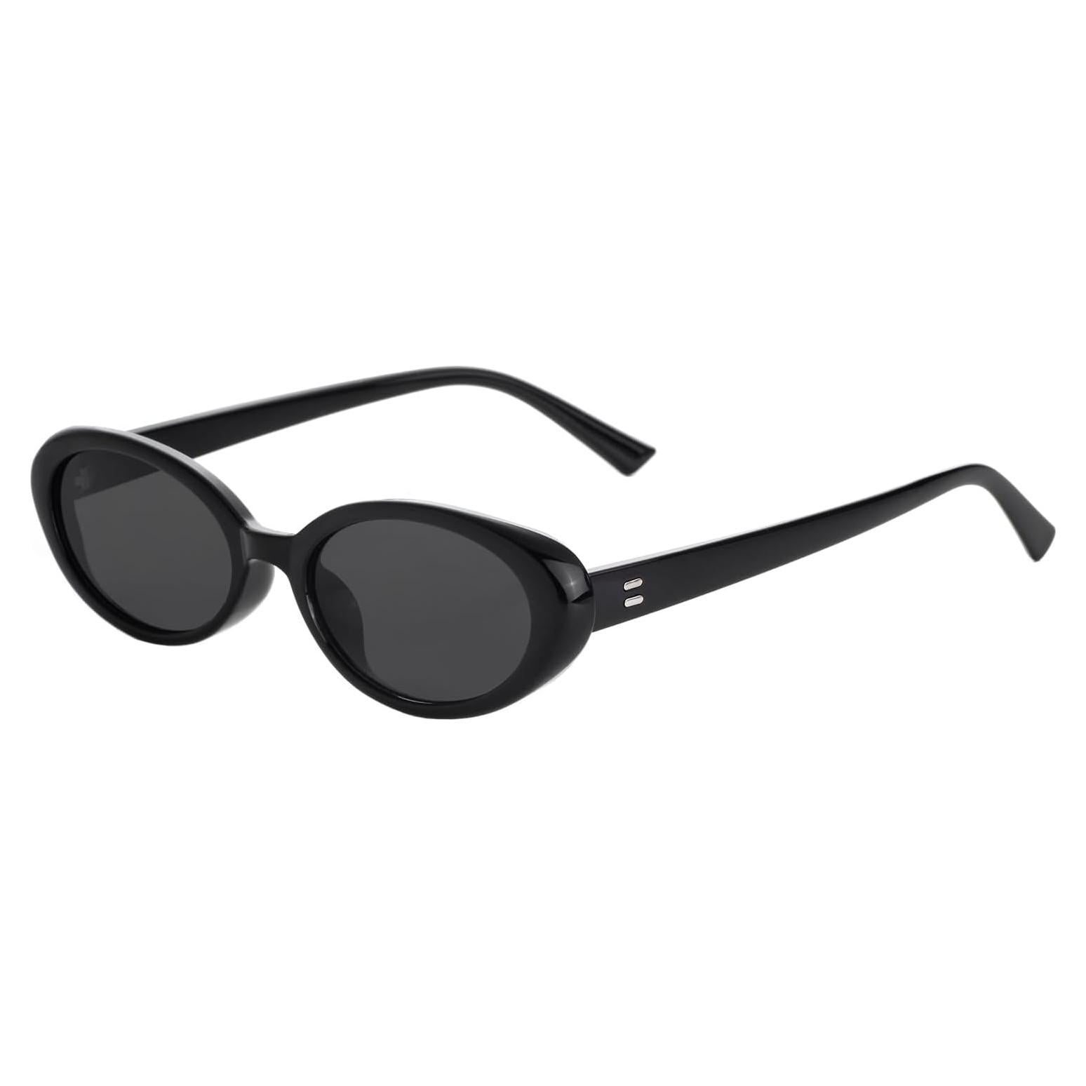 Gafas de sol ovaladas retro UV400 para mujeres y hombres