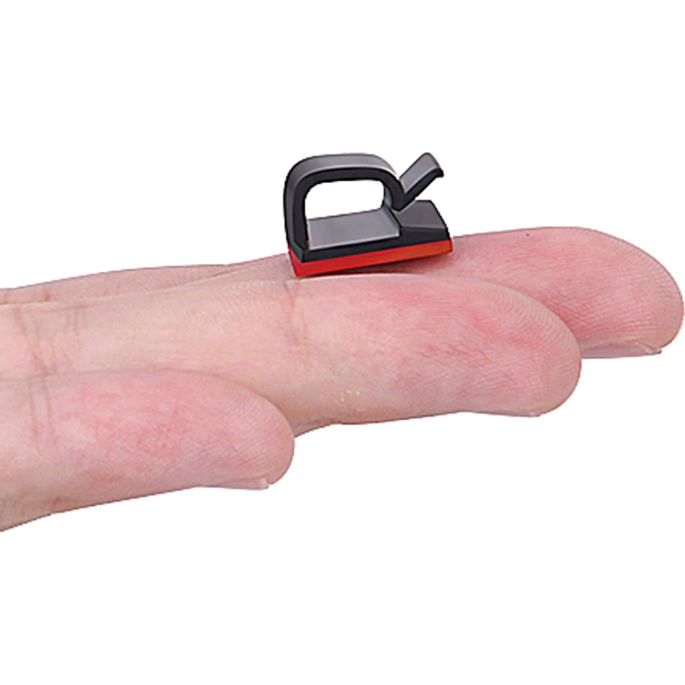 Clips Organizadores de Cables SOULWIT 50 Pcs Adhesivos Negro