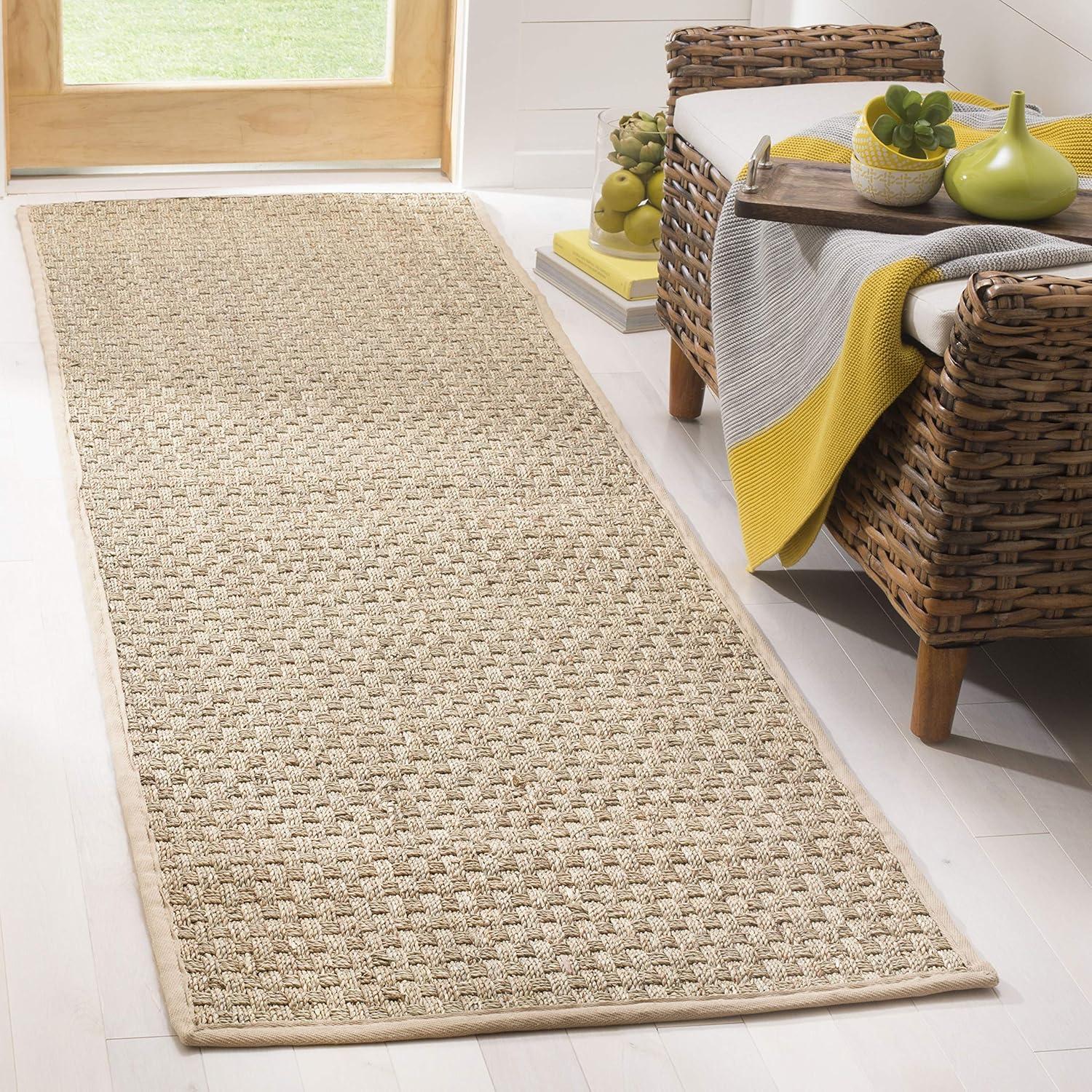 Alfombra Runner SAFAVIEH 0.76x1.83m Natural Beige Fibra