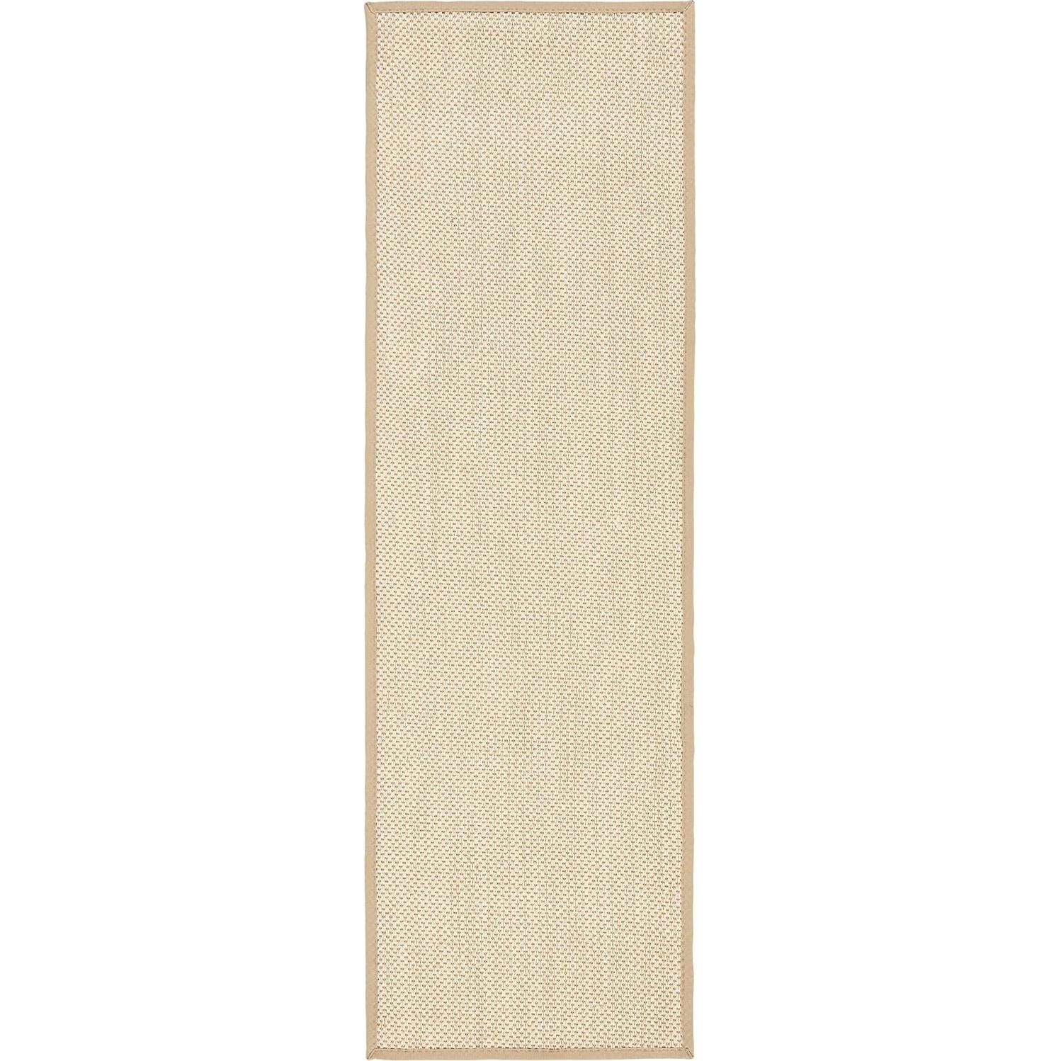 Alfombra Runner SAFAVIEH de Fibra Natural 0.76x2.44m Color Maíz/Lino