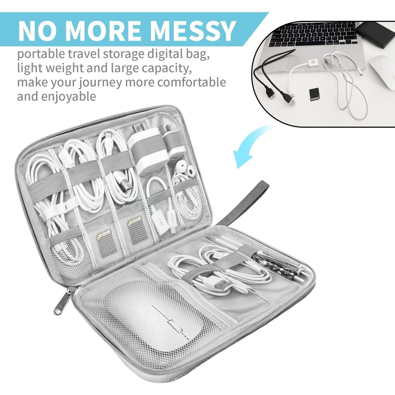 Organizador de Cables Lcsmaokin Gris 24x17 cm Impermeable