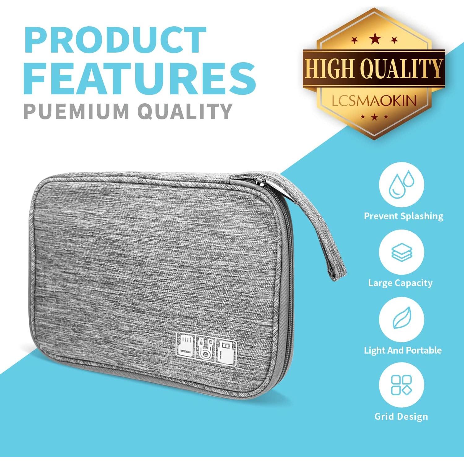 Organizador de Cables Lcsmaokin Gris 24x17 cm Impermeable