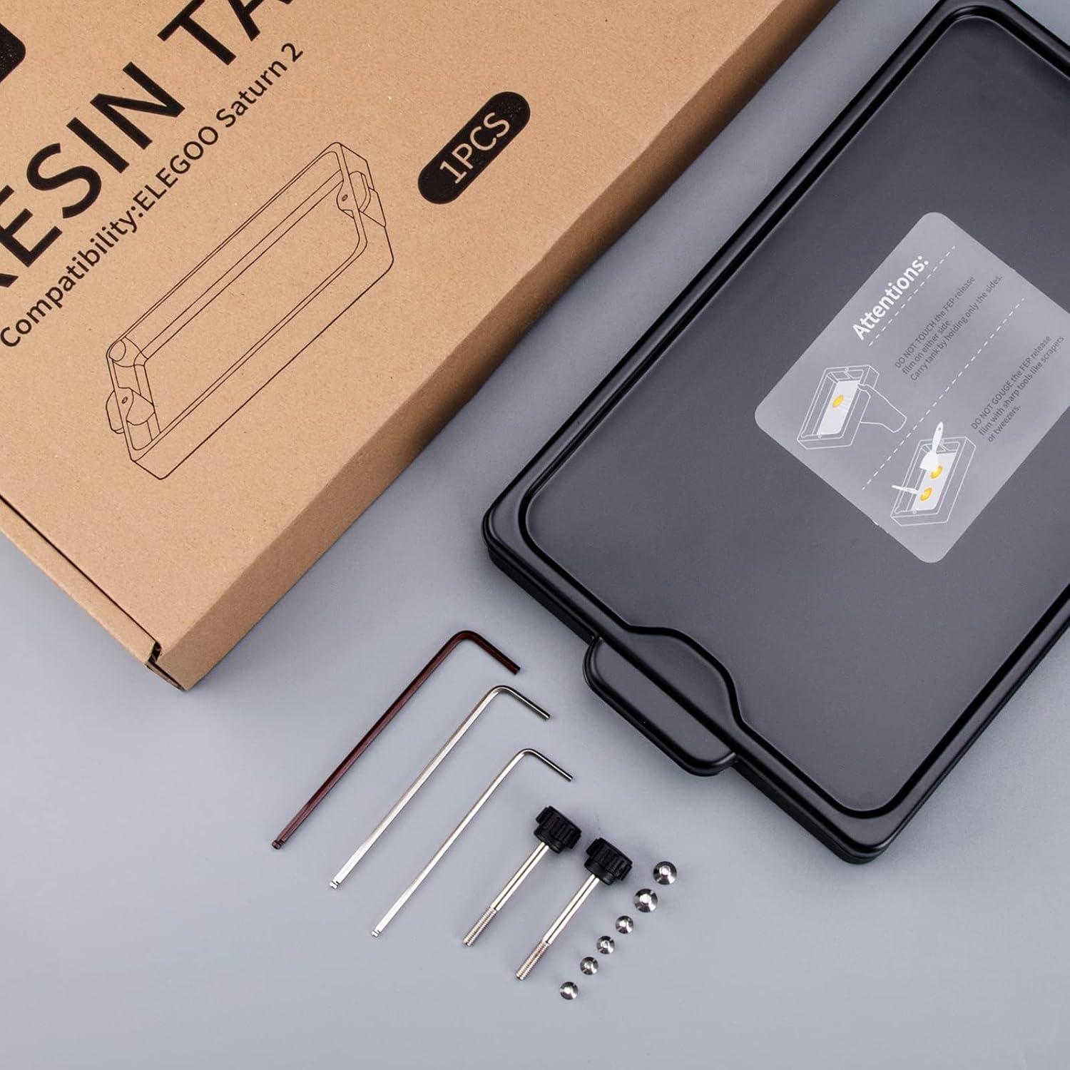 Tanque de Resina Metálico ELEGOO Saturn 2/3 FEP Preinstalado